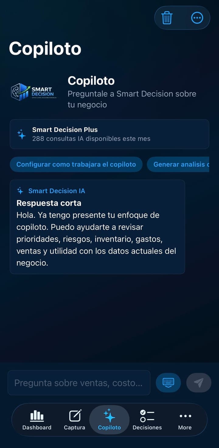 Copiloto IA de Smart Decision App